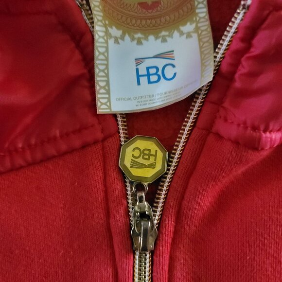 Hudsons Bay Company HBC Canadian Olympic Team Hooded Vest Men's Large Red - Picture 7 of 13